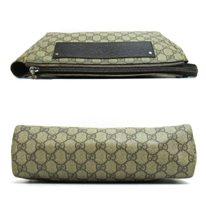 GUCCI Guccissima GG Canvas Clutch Bag Brown Size ONE SIZE