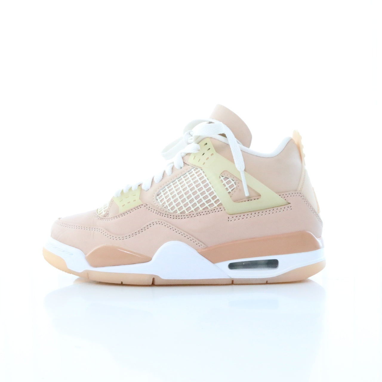 NIKE Air Jordan 4 Shimmer Sneakers Beige Size 23.5cm