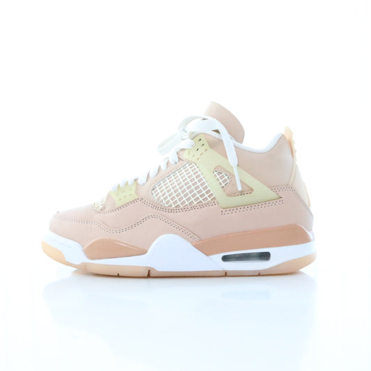 NIKE Air Jordan 4 Shimmer Sneakers Beige Size 23.5cm