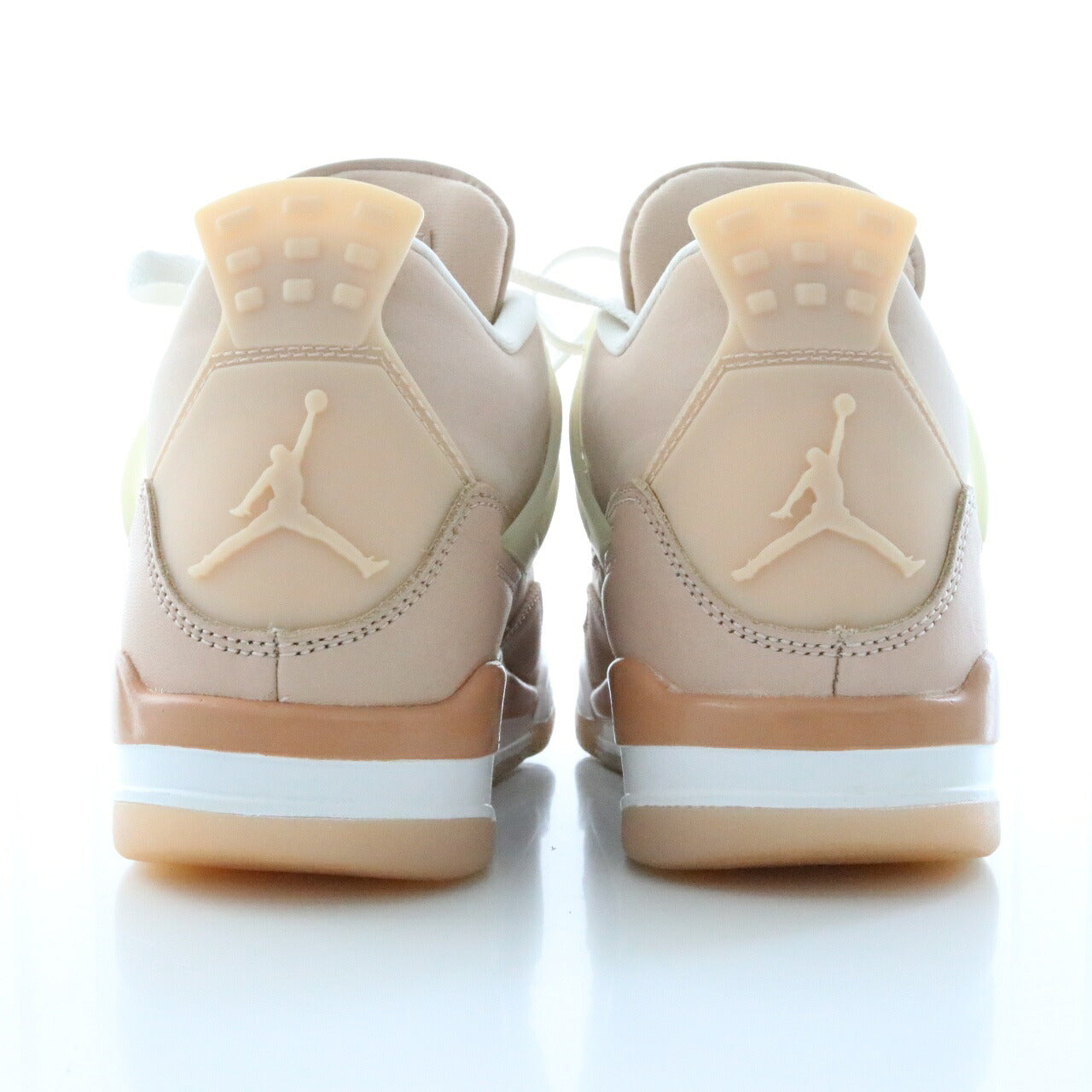 NIKE Air Jordan 4 Shimmer Sneakers Beige Size 23.5cm