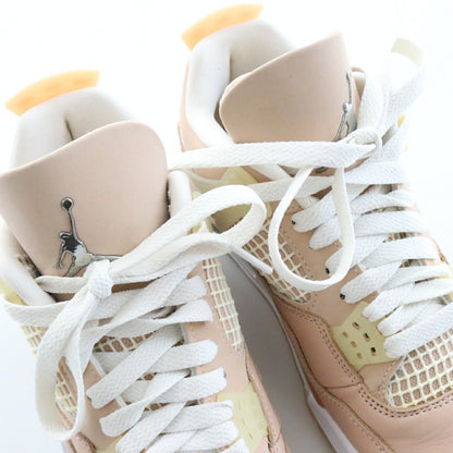 NIKE Air Jordan 4 Shimmer Sneakers Beige Size 23.5cm