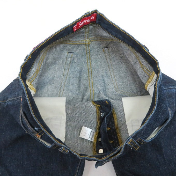 Supreme USA Made Slim Indigo Denim Jeans Pants Size 32