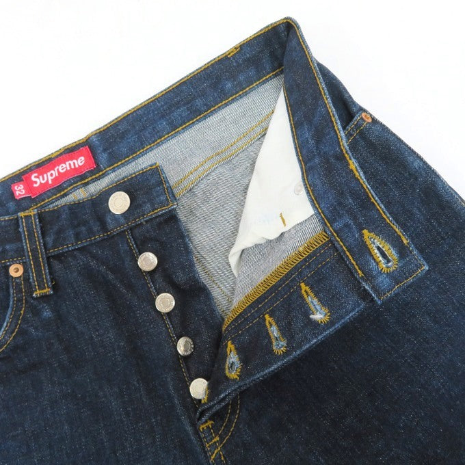 Supreme USA Made Slim Indigo Denim Jeans Pants Size 32