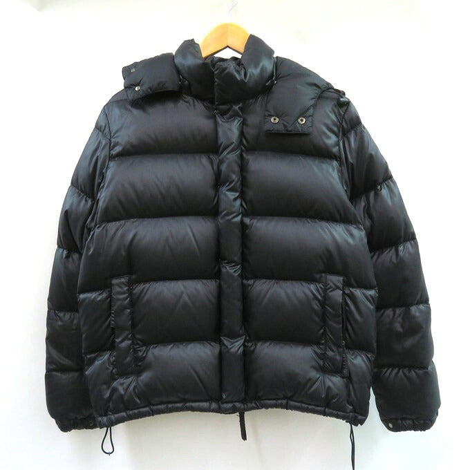 DUVETICA Black Hooded Down Jacket Size 46