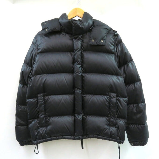 DUVETICA Black Hooded Down Jacket Size 46