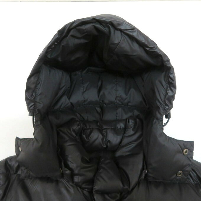 DUVETICA Black Hooded Down Jacket Size 46