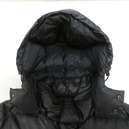 DUVETICA Black Hooded Down Jacket Size 46