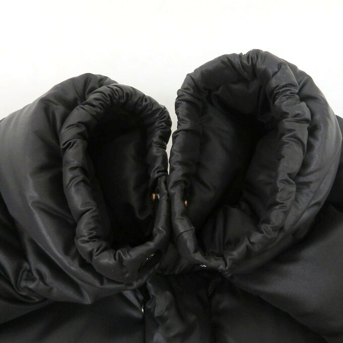 DUVETICA Black Hooded Down Jacket Size 46