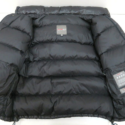 DUVETICA Black Hooded Down Jacket Size 46