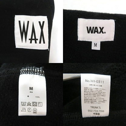 WAX Heavy Oz Zip Up Hoodie Black Size M
