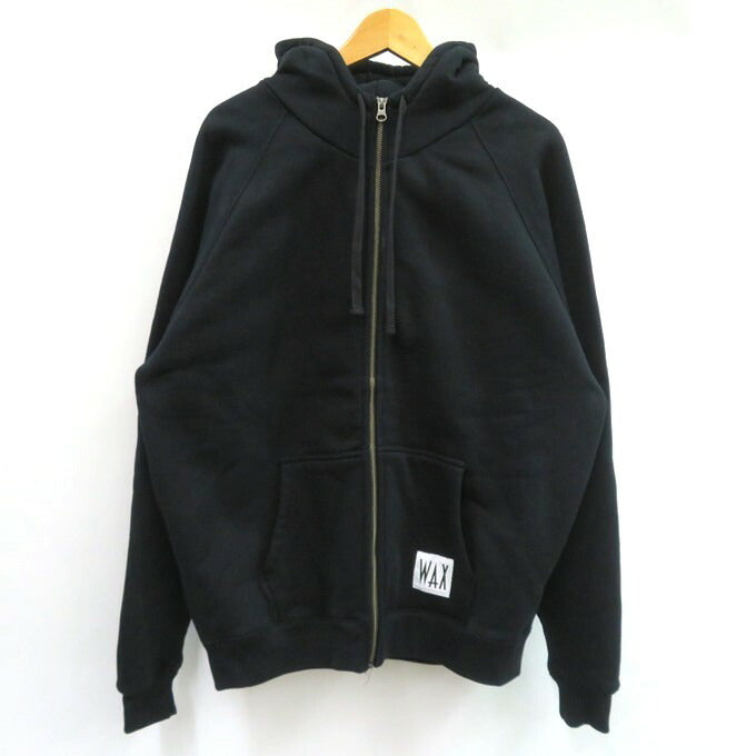 WAX Heavy Oz Zip Up Hoodie Black Size M