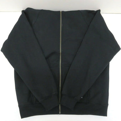 WAX Heavy Oz Zip Up Hoodie Black Size M