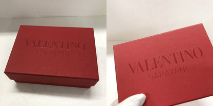 VALENTINO Studded Tri-Fold Mini Wallet Black Size ONE SIZE