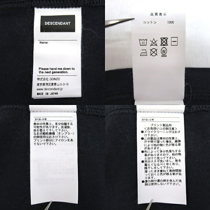 DESCENDANT 24SS Team T-Shirt Navy Size 1
