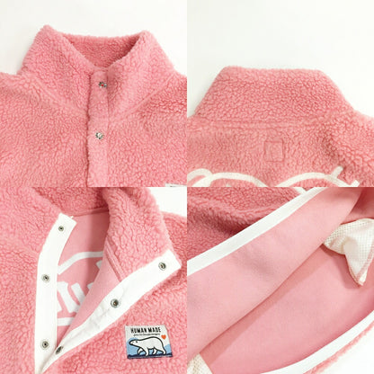 HUMAN MADE Boa Fleece Pullover Hoodie Pink Size L