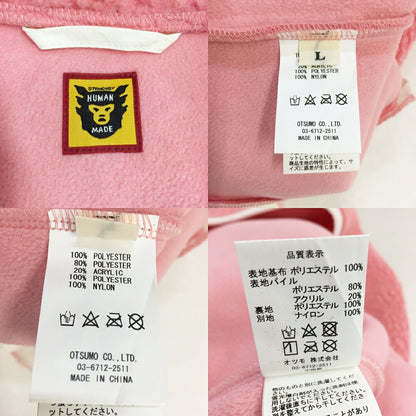 HUMAN MADE Boa Fleece Pullover Hoodie Pink Size L