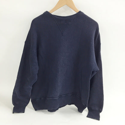 WARE HOUSE Navy Double V College Logo Sweatshirt Size 42