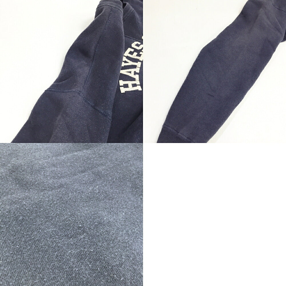 WARE HOUSE Navy Double V College Logo Sweatshirt Size 42