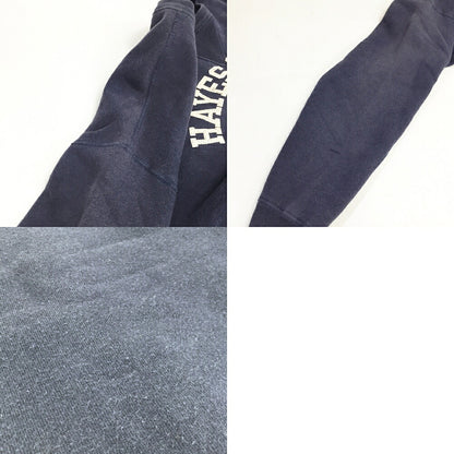 WARE HOUSE Navy Double V College Logo Sweatshirt Size 42