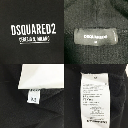 DSQUARED Pullover Hoodie Black Size M