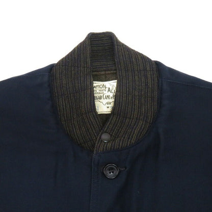 SUGAR CANE 9oz Moleskin Troy Blanket Jacket Navy Size M