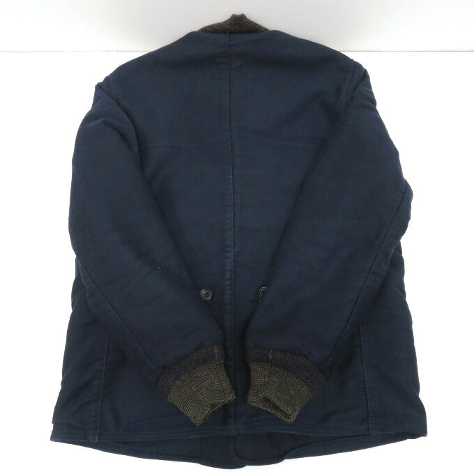 SUGAR CANE 9oz Moleskin Troy Blanket Jacket Navy Size M