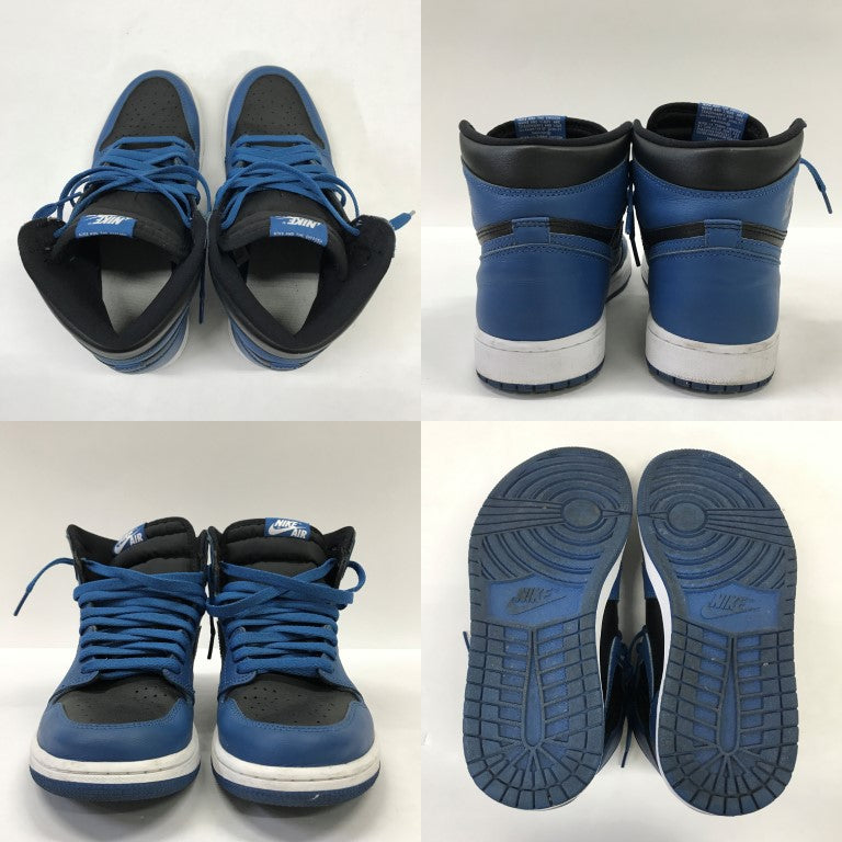 NIKE Air Jordan 1 Retro High OG Marina Sneakers Size 26.5