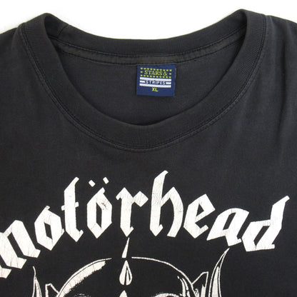 Motorhead 90s Black Logo Print T-Shirt Size XL