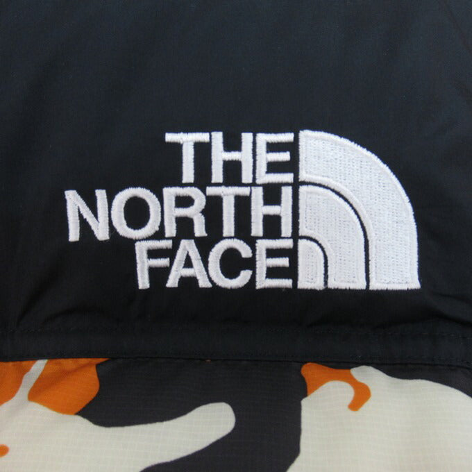 THE NORTH FACE Novelty Nuptse Jacket Black Orange Size M