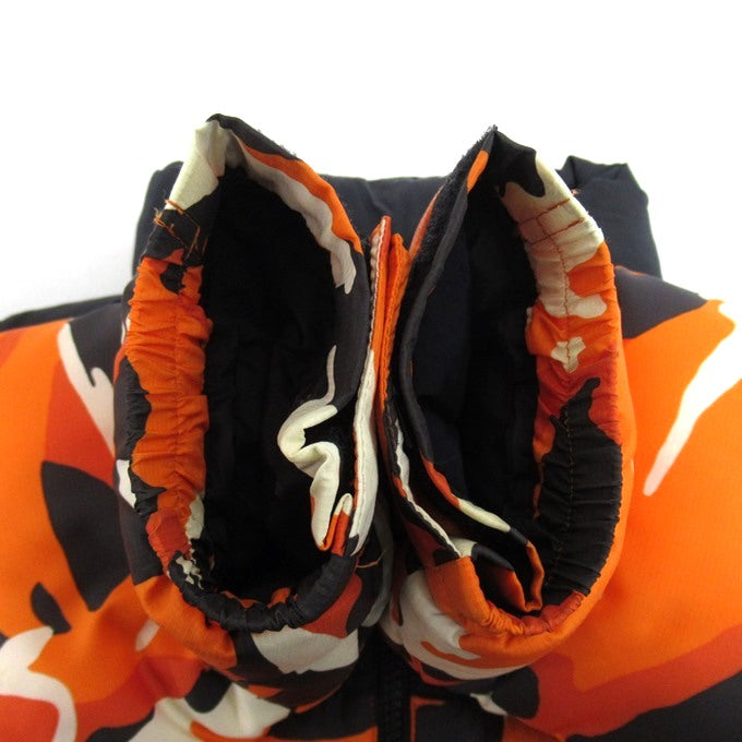 THE NORTH FACE Novelty Nuptse Jacket Black Orange Size M