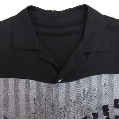 F-LAGSTUF-F x KOSUKE KAWAMURA 20SS Rayon Shirt Black Size XL