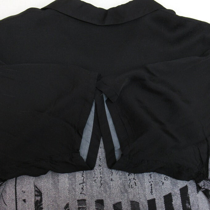 F-LAGSTUF-F x KOSUKE KAWAMURA 20SS Rayon Shirt Black Size XL