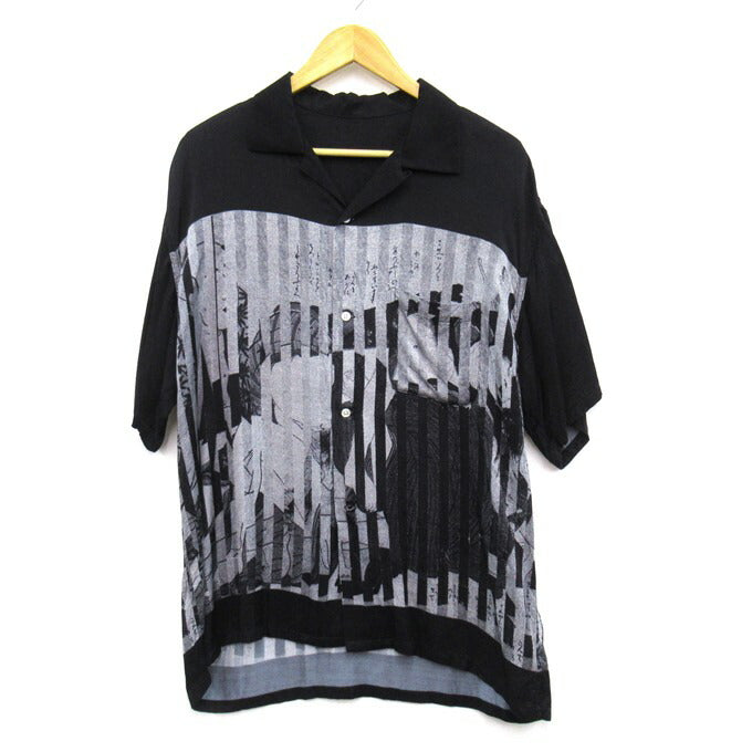 F-LAGSTUF-F x KOSUKE KAWAMURA 20SS Rayon Shirt Black Size XL