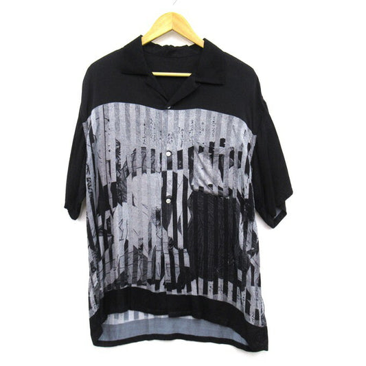 F-LAGSTUF-F x KOSUKE KAWAMURA 20SS Rayon Shirt Black Size XL