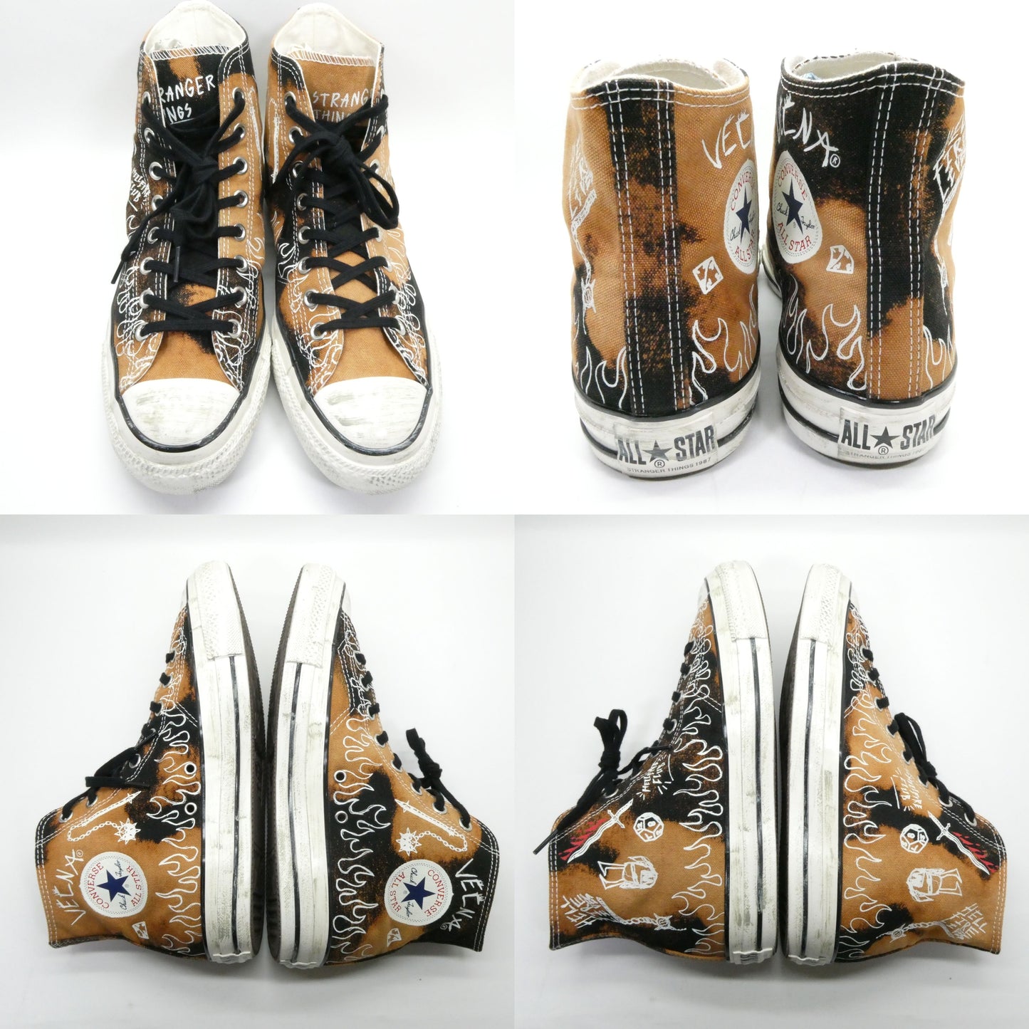 converse All Star Aged Stranger Things Hi Sneakers