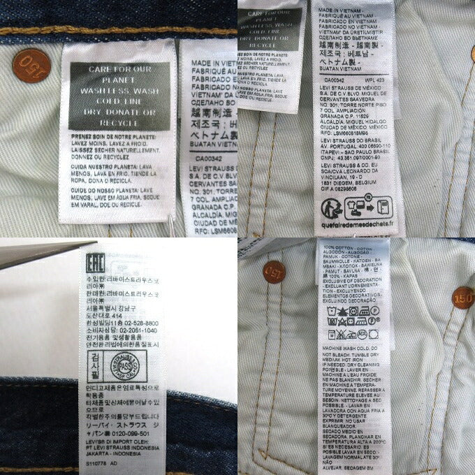 Levi's 150th Anniversary 501 Jeans Indigo Pants Size W32