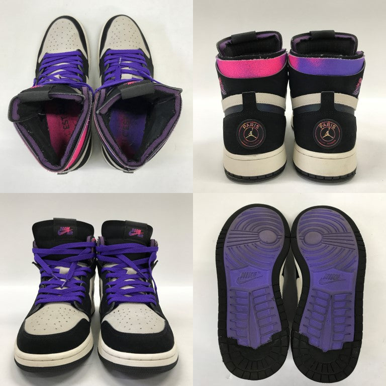 NIKE PSG Air Jordan Black/Purple Sneakers Size 28.0
