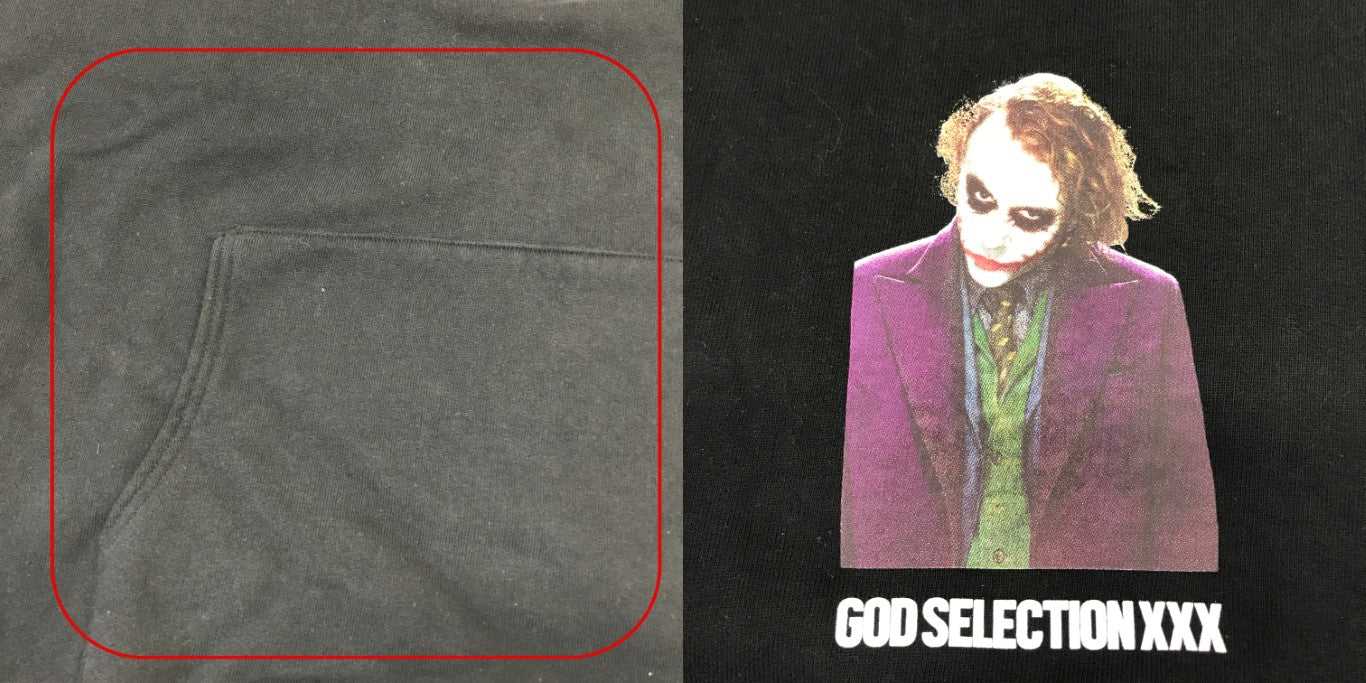 GOD SELECTION XXX THE DARK KNIGHT Hoodie Black Size XL