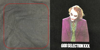 GOD SELECTION XXX THE DARK KNIGHT Hoodie Black Size XL