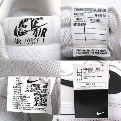 NIKE Air Force 1 '07 LV8 40th White/Black Sneakers Size 28cm
