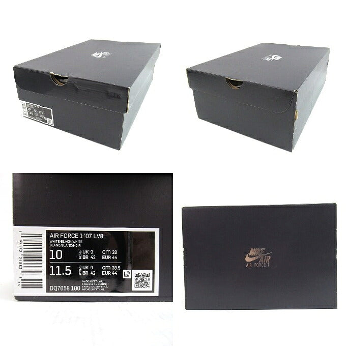 NIKE Air Force 1 '07 LV8 40th White/Black Sneakers Size 28cm
