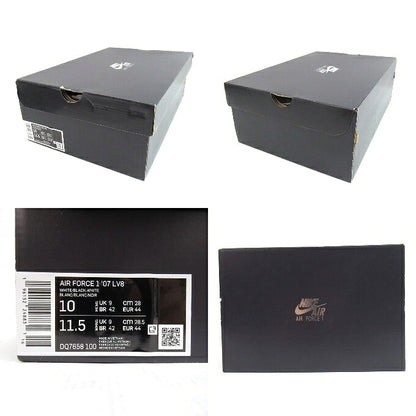 NIKE Air Force 1 '07 LV8 40th White/Black Sneakers Size 28cm