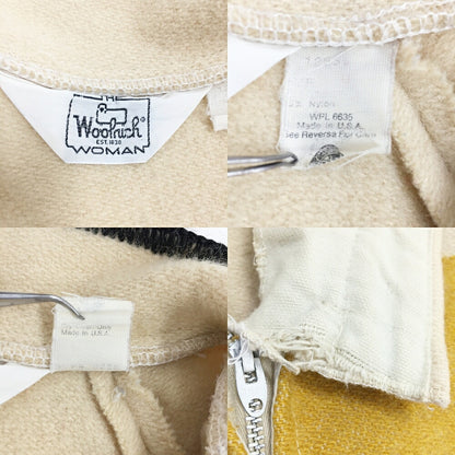 WOOLRICH Wool Blanket Multi-Border Pullover Multi Size M