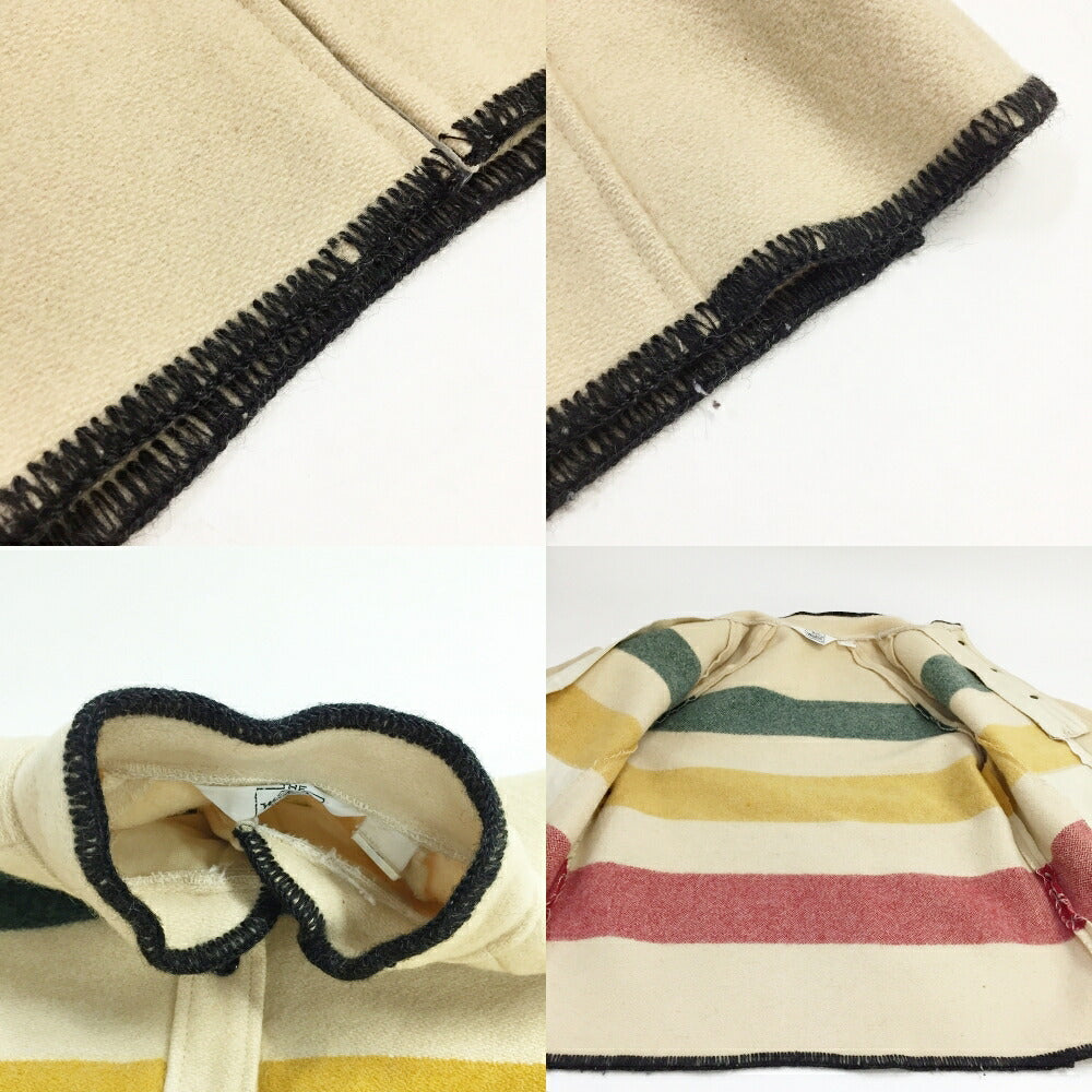 WOOLRICH Wool Blanket Multi-Border Pullover Multi Size M