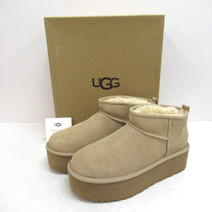 UGG Classic Ultra Mini Platform Boots Beige Size 27cm