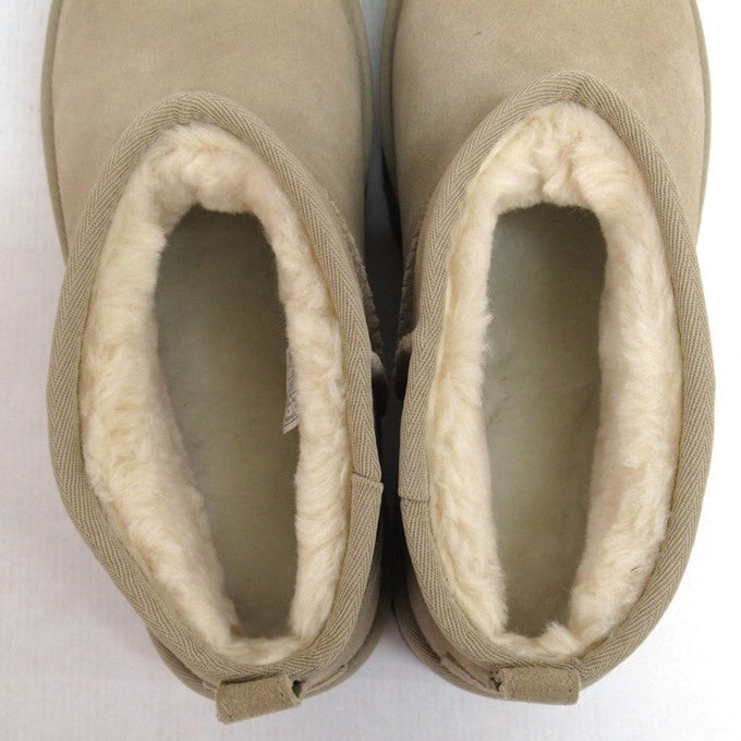UGG Classic Ultra Mini Platform Boots Beige Size 27cm