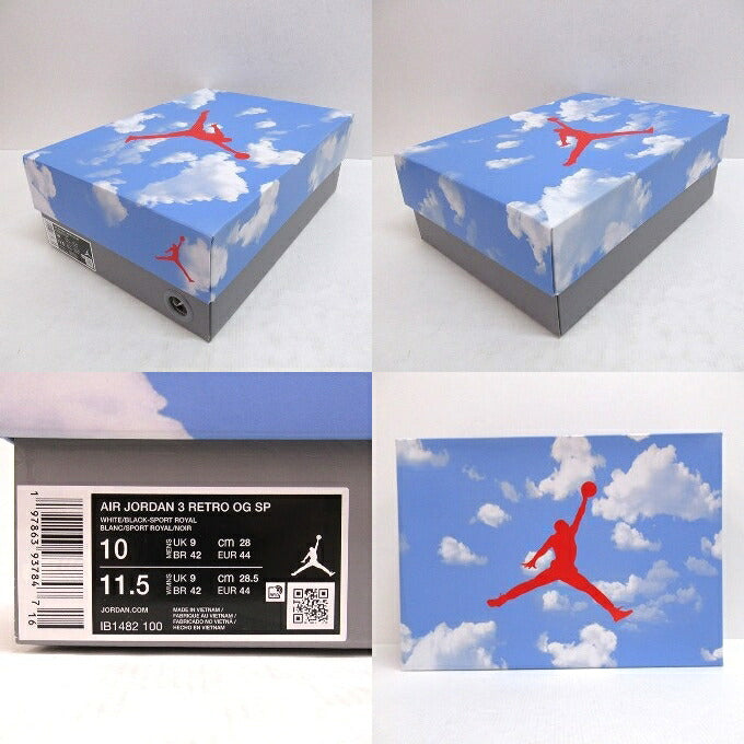 NIKE Air Jordan 3 Retro OG SP Exclusive Sneakers Size 28cm
