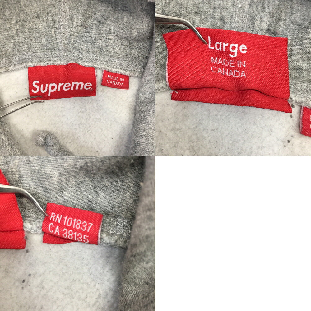 Supreme Cross Box Logo Hoodie Gray Size L