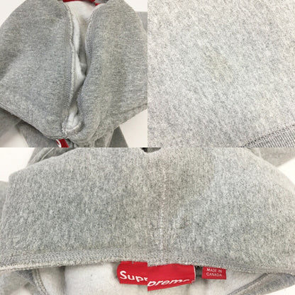 Supreme Cross Box Logo Hoodie Gray Size L