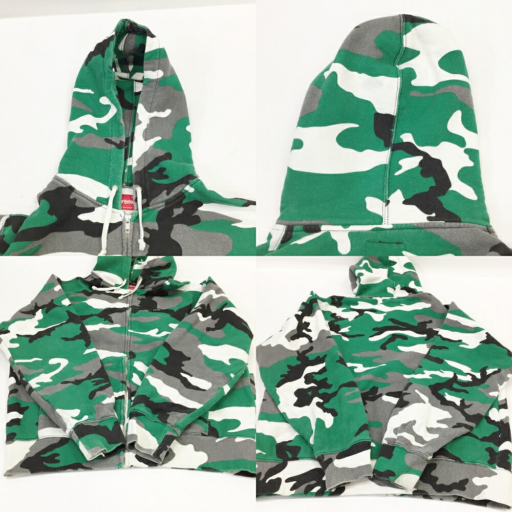 Supreme Small Box Zip Up Camo Hoodie Size M